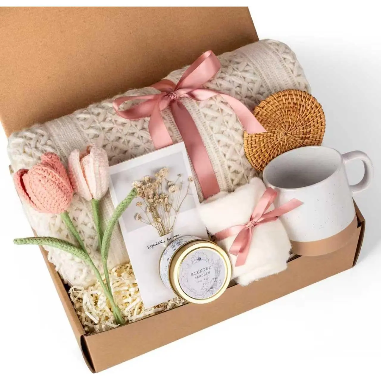 Gift Baskets for Women, Birthday Gifts for Women, Self Care Gift Baskets Care Package, Thank You, Get Well, Sympathy Inspirational Friendship Gifts for Mom, Grandma, Sister,Friends, Girls