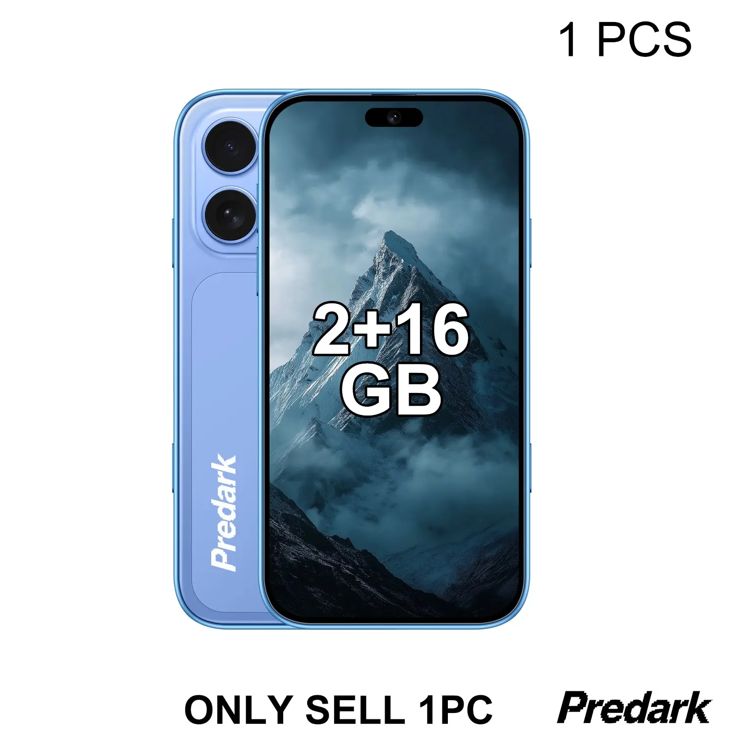 Predark I17 Mini Smartphone, 3.75 Inch Screen, 2+16GB Expandable, Dual Camera, 1750mah Battery, 3g Dual Sim, Android 10, Pocket Size, Cellphone