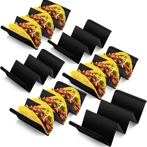 10-Piece Taco Holder Set, Prevents Spills, Easy to Use, Elegant Design, Must-Have for Parties, Fresh-Keeping Box, Home Essential