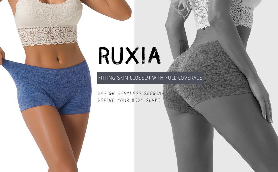 SUNDAY MIRTH Women's Seamless Boyshort Panties Nylon Spandex Underwear Stretch Boxer Briefs Pack of 5 SUNDAY MIRTH Women's Seamless Boyshort Panties Nylon Spandex Underwear Stretch Boxer Briefs Pack of 5