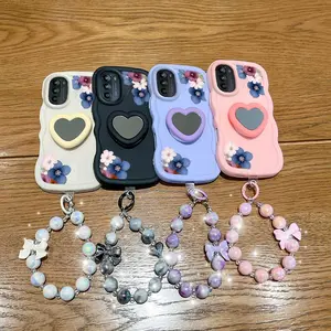 3pcs(Beautiful flowers phone Case+Lanyard+Stand) For Moto G71s/G86/G60/G84/G60S/G64/G100/G57 Power/G75/G82/E30/E13/E14/E22s/E40/G45/G53/G54/G54 Power/G55/G56/G20/G22/G24/G30/G32/G34/G35/G14/G15 For Moto Edge 40 Neo/Edge 60Fusion/Edge60Pro/Edge60S Cover
