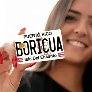 2 Sheets Puerto Rico Flag Design Pattern Credit Card Skins Stickers Ultra-Thin, High Quality, Scratch-Resistant for Credit Cards, Bank Cards, Bus Passes, Removable Self-Adhesive Suitable for Most Cards, Ideal Gift for Friends