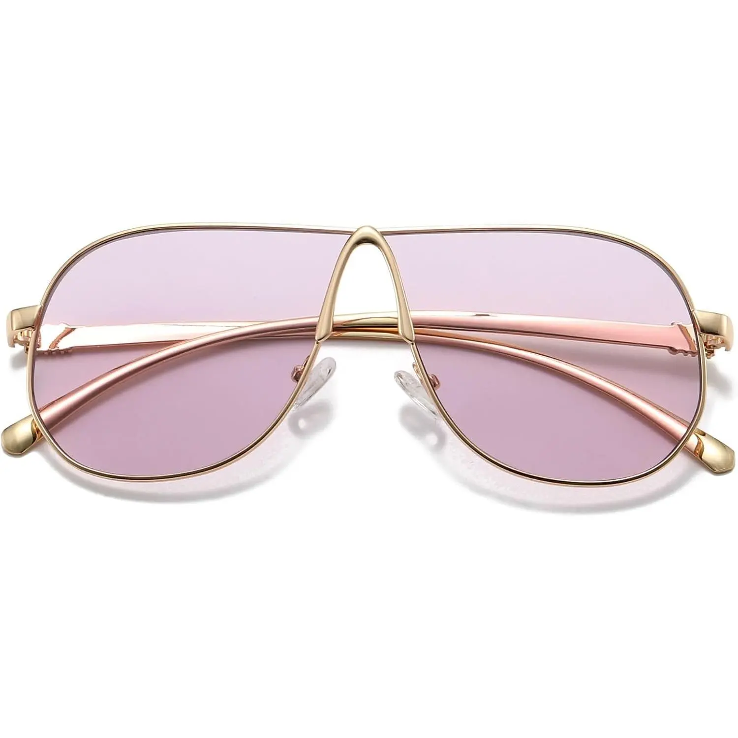Retro 70s Aviator Sunglasses for Women Men |  Designer Shades, , , Metal Frame, Trendy 2026 Square Aviators