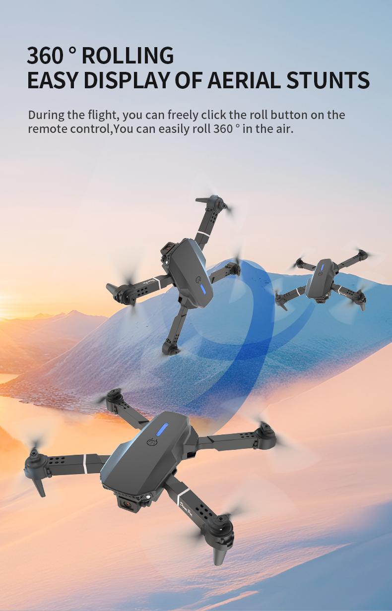 2025 New E88 Pro Upgraded Drone With Screen 4K Camera Aerial Photography Camera Dron Foldable Quadcopter RC Toy For Kid Gift