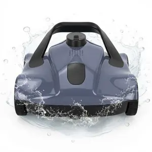 Electric Pool Cleaning Robot with Handheld Remote Control, Auto Robotic Pool Vacuum Built-in Powerful Debris Filtration and Removal Mechanism