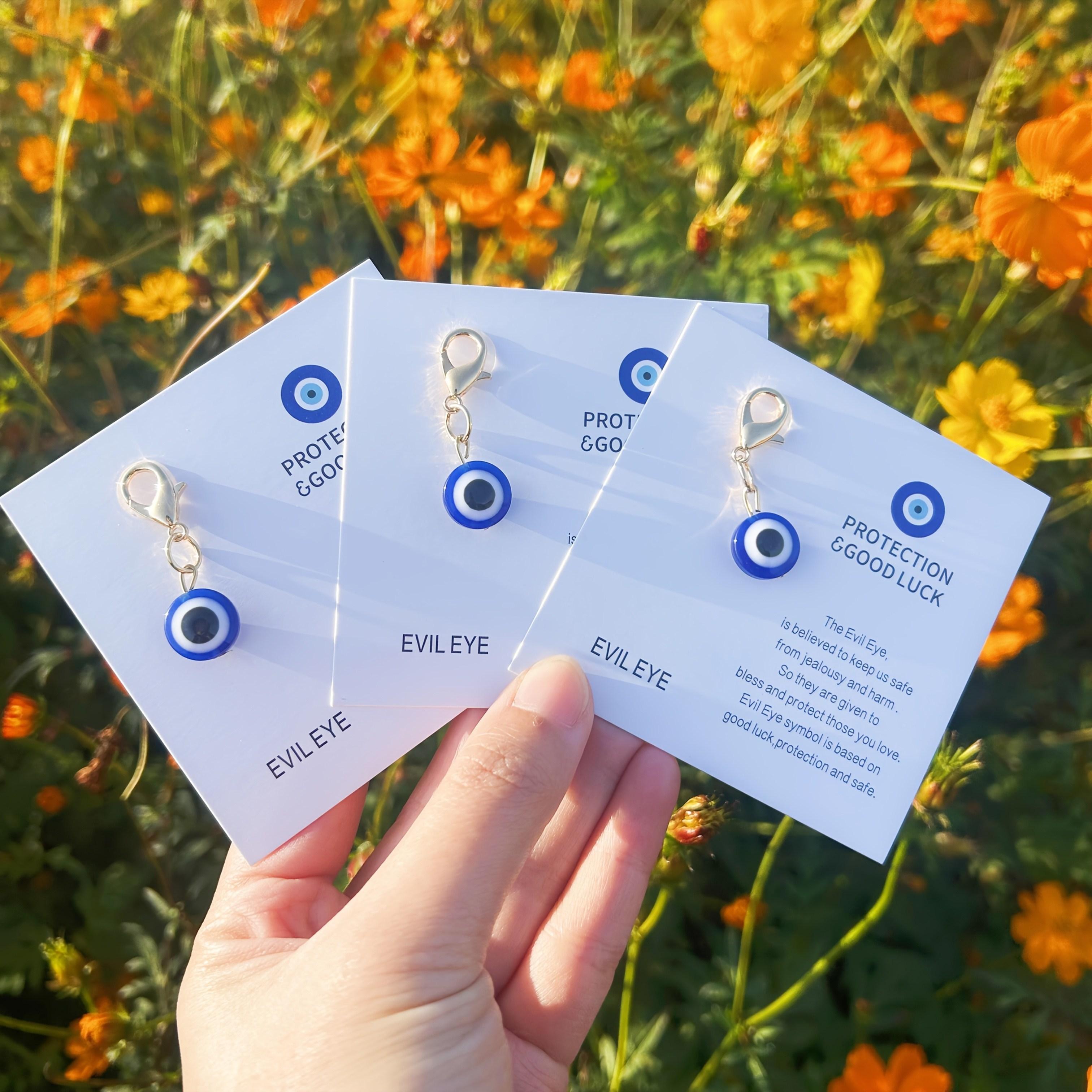 Devil'S Eye Keychain, Mini Keychain, Suitable for Birthdays, Weddings, Valentine'S Day, Holidays, And Graduation Season link chain