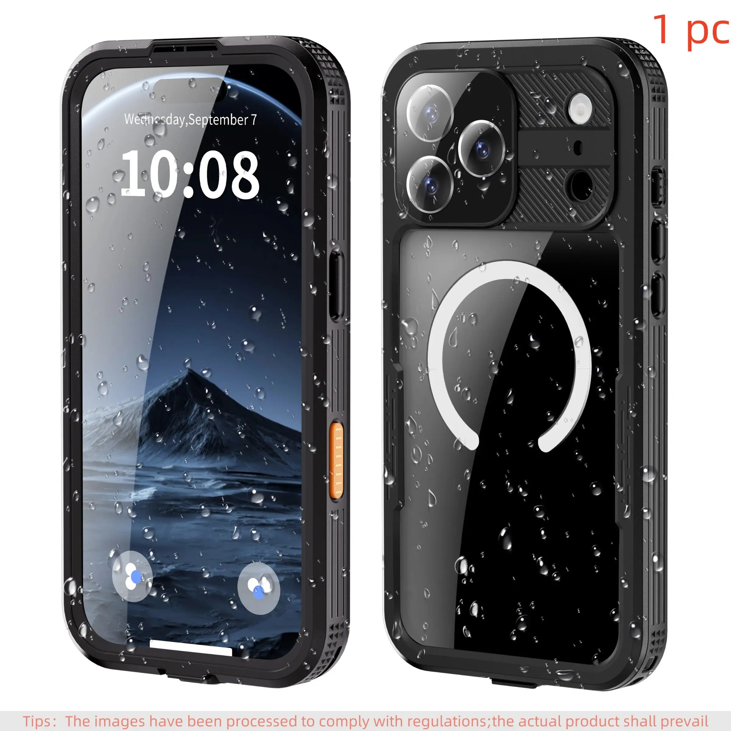 High-End Waterproof Phone Case for iPhone 17 Pro Max, Magnetic Shockproof Cover with Screen and Camera Protection, Dust-Resistant