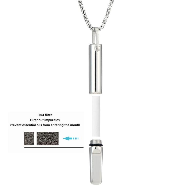 QS2230 Breathing Resistance Necklace Built-in Cotton Core Meditation Jewelry