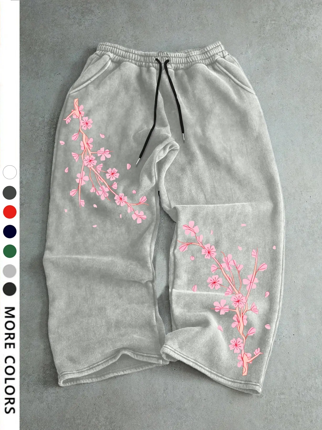 Men's Casual Long Pants, Drawstring Waist Straight Leg, Geometric Print, Comfortable Daily Wear, Suitable for All Seasons