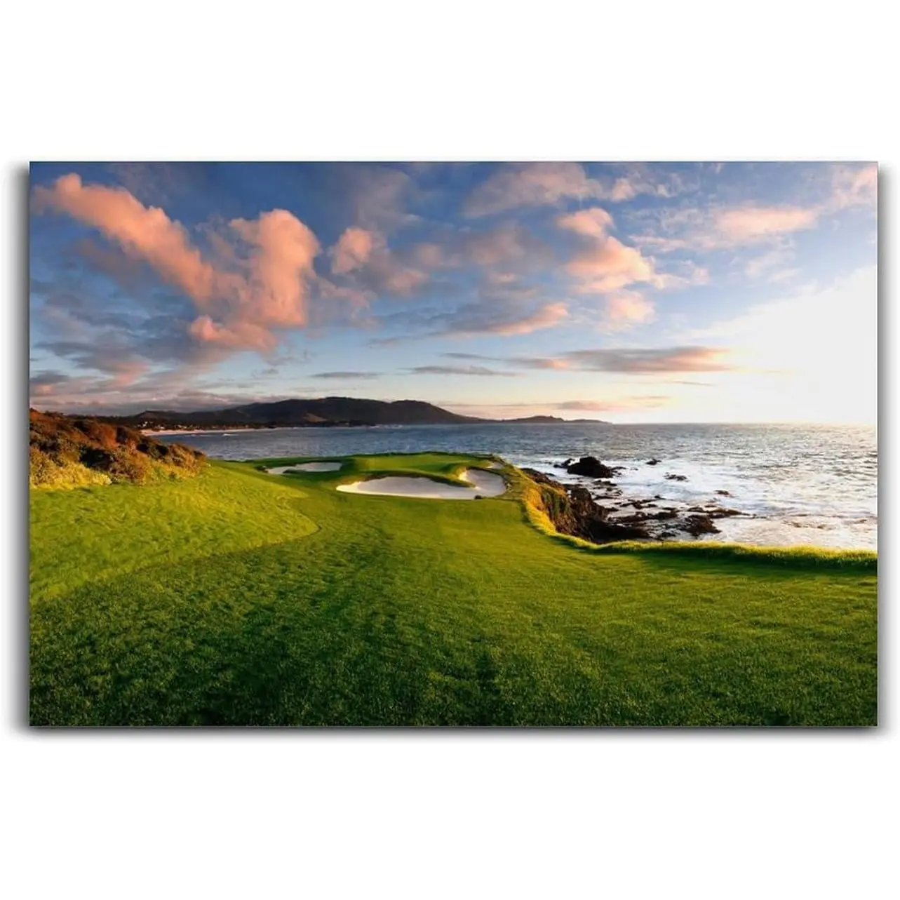 Pebble Beach Golf Links Poster Canvas Wall Art Painting Print Room Aesthetic Decoration