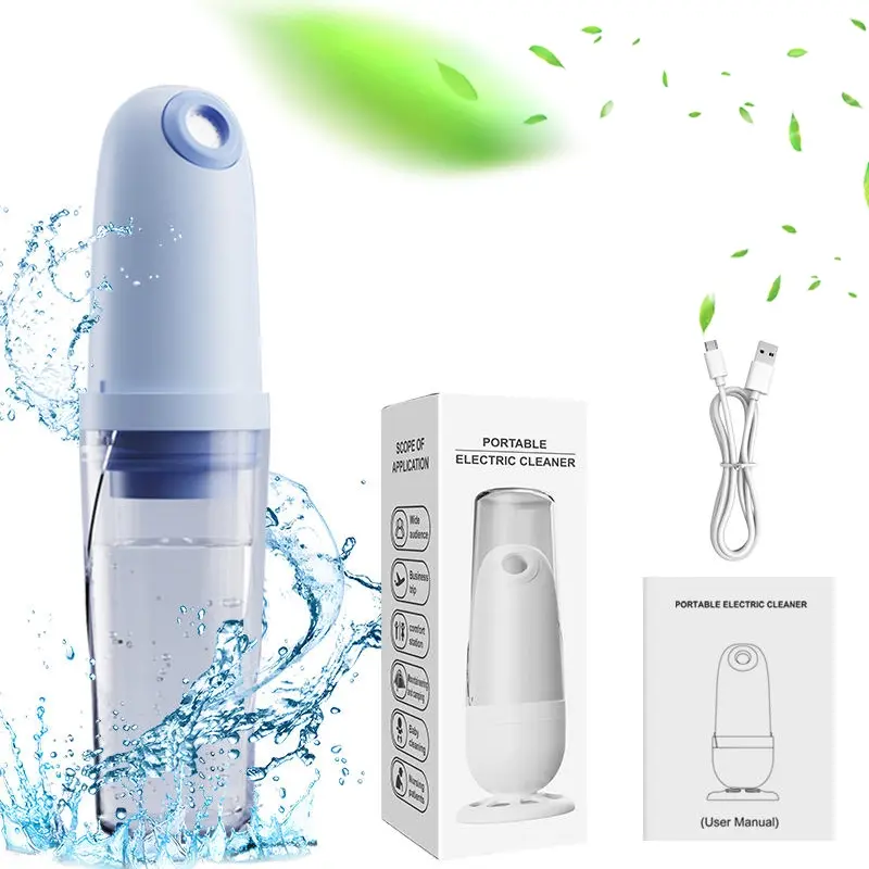 New electric cleaning device for women, private parts, and buttocks, handheld portable household charging and washing device, suitable for holiday git giving