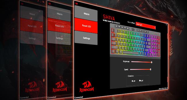 Redragon K515 Shiva RGB Membrane Gaming Keyboard, 98 Keys Mechanical-Feel Keyboard w/Smooth Linear Switch, On-Board Macro & Dedicated Multimedia Keys, Detachable Wrist Rest, Software Supported
