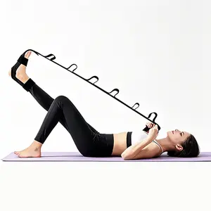 Adjustable Multi-Loop Yoga Stretch Strap - Universal Fitness Auxiliary Belt for Men and Women, Leg & Calf Training Band for Daily Stretching