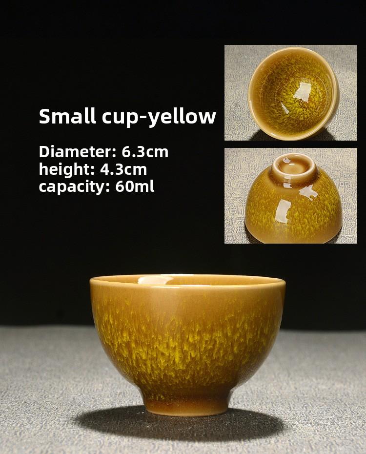 Kiln Change Tea Cup Tianmu Kung Fu Tea Set Ceramic Tasting Cup Jian Zhan Master Cup Single Cup Large Tea Bowl