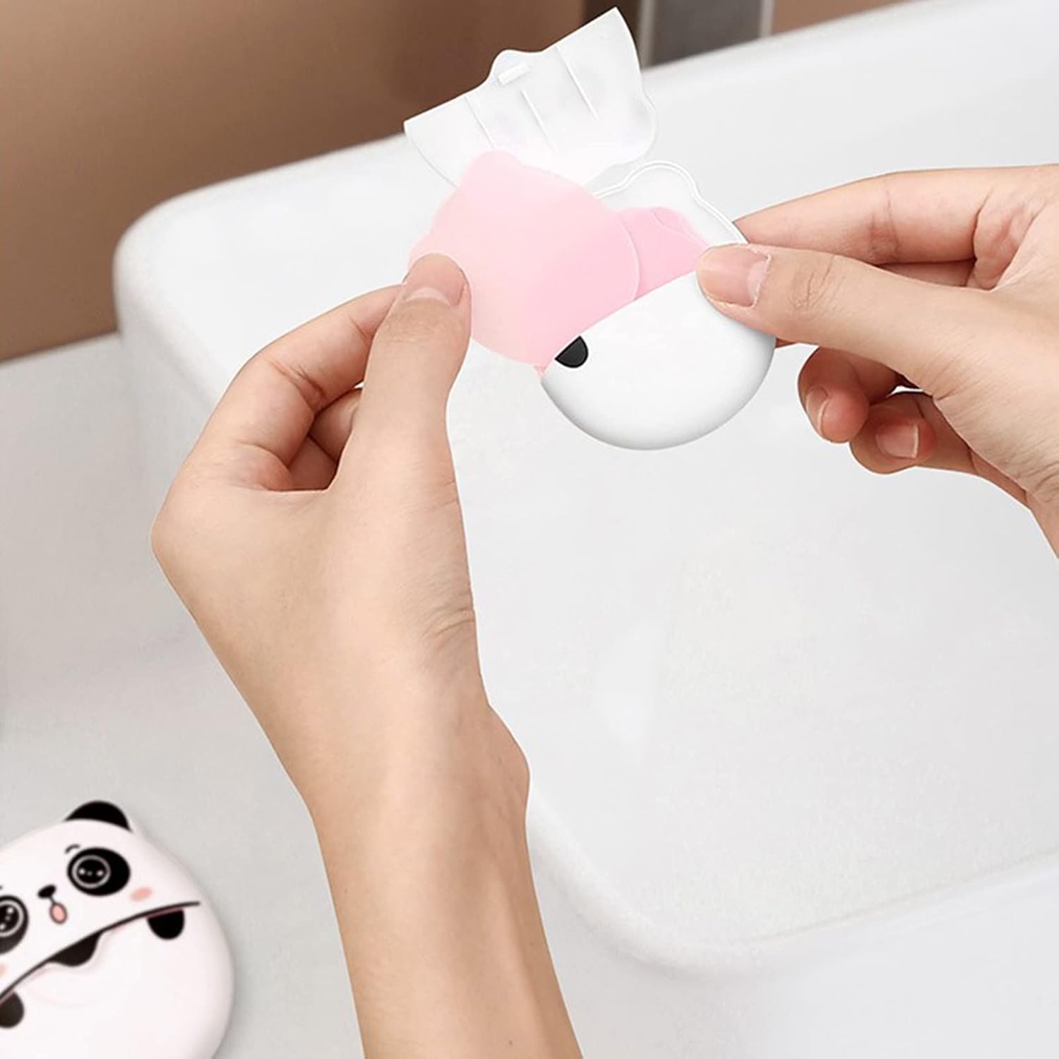 50pc Soap Paper Travel Washing Hand Bath Scented Sheets Bathroom Supplies for Outdoor Hiking