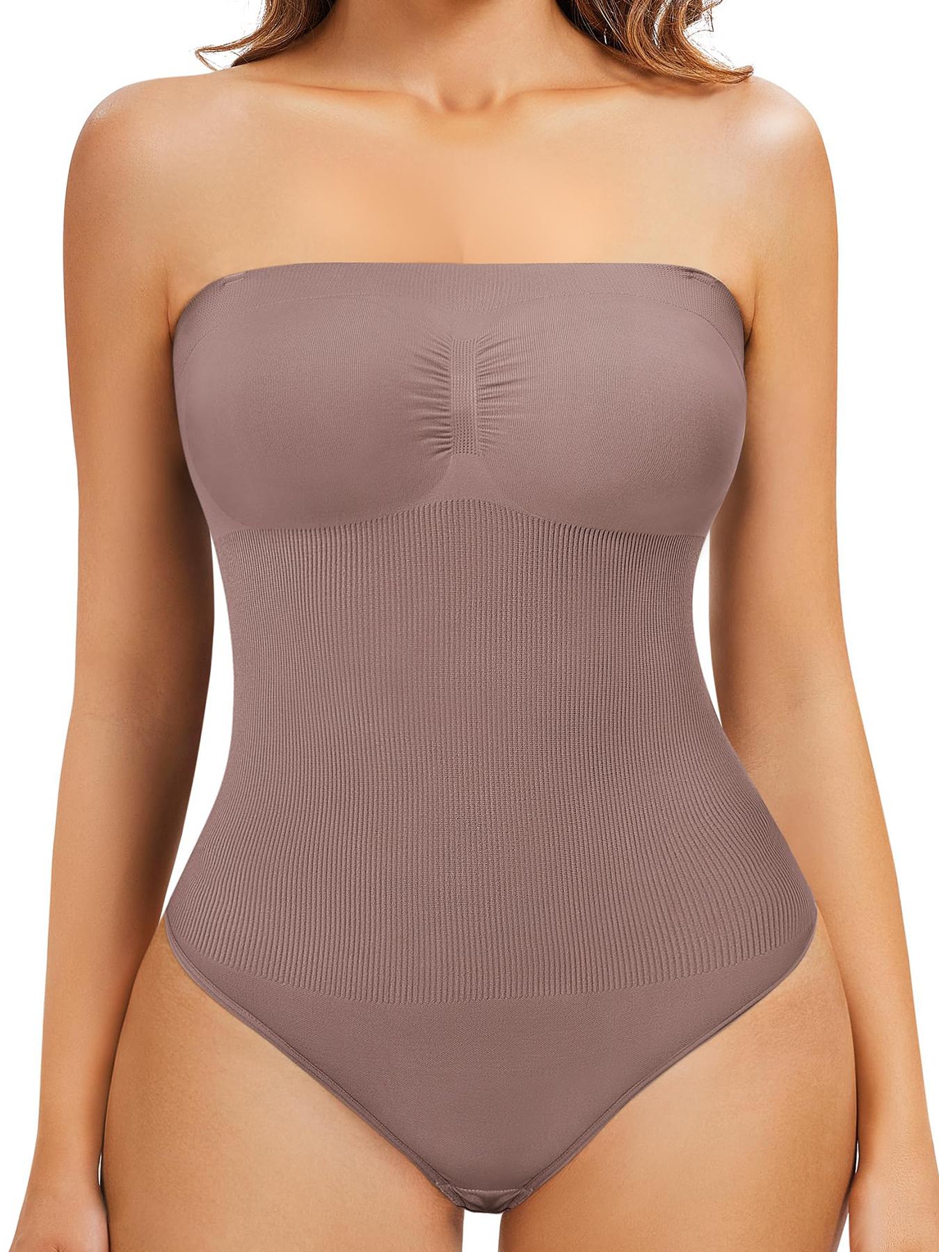 Women's Strapless Shapewear Bodysuit, Tummy Control & Seamless, Smooth Design, Ideal for Daily Wear & Under Dresses