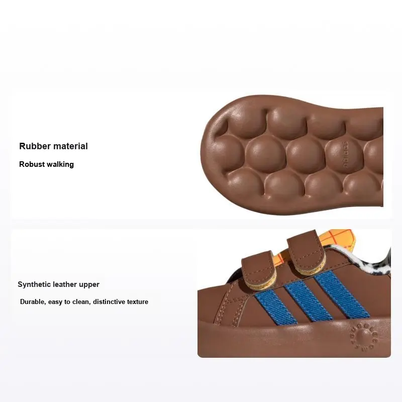 adidas Sportswear Synthetic Leather Comfortable Color Block Toddler Shoes JR5629