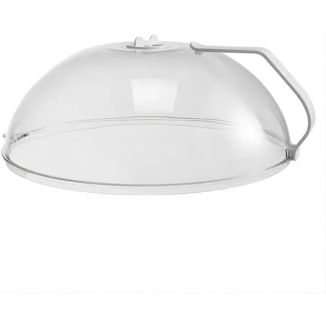 Microwave Splatter Cover for ,Clear Microwave Splash Guard Cooker lid with Handle,,Soft Plastic