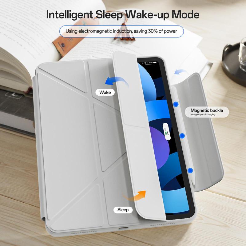 KENKE 2 in 1 Tablet Case with Detachable Tablet Holder, 1 Count Adjustable Tablet Cover with Stand, Tablet Mount Stand, Tablet & Computer Accessories for iPad Mini 7 6 10th Gen 7 8 9 Pro 11 Inch