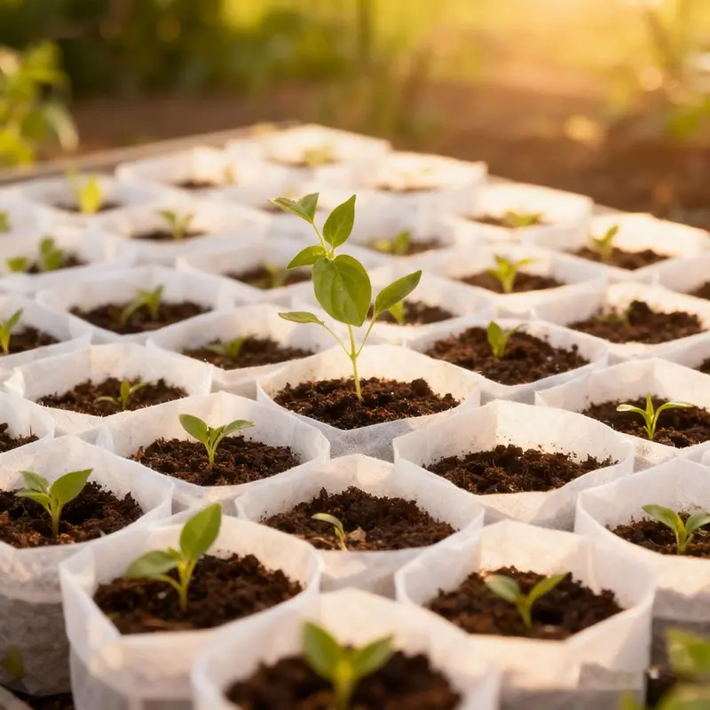 500/1000 Seedling Bags, Non-Woven Fabric Plant Pots, Transplant Soil Bags, Home Gardening, 8x10 Cm, Ideal for Seed Starting