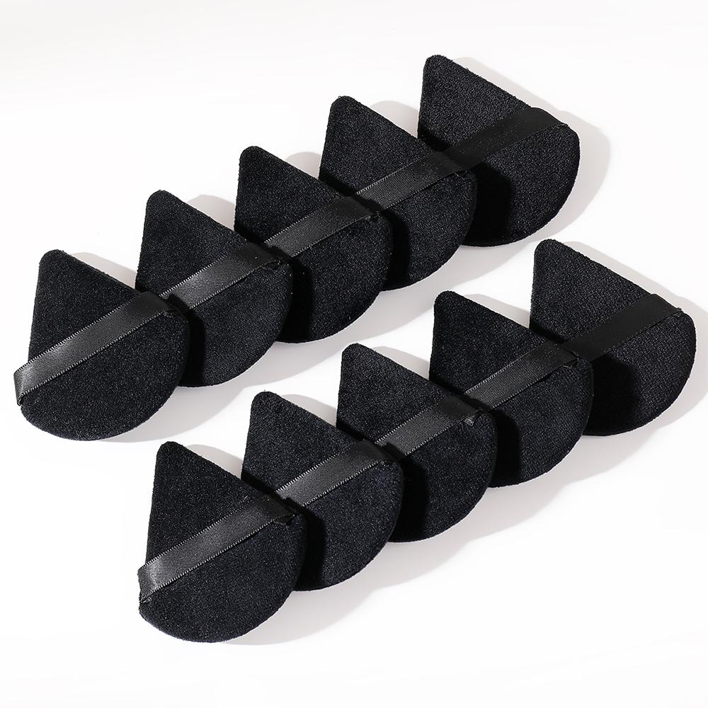 Triangle Powder Puff, 10pcs Soft Makeup Sponge Puff for Liquid Foundation, Face & Body Powder, Cream, Blending & Facial Detailing, Beauty Makeup Cosmetic Tool