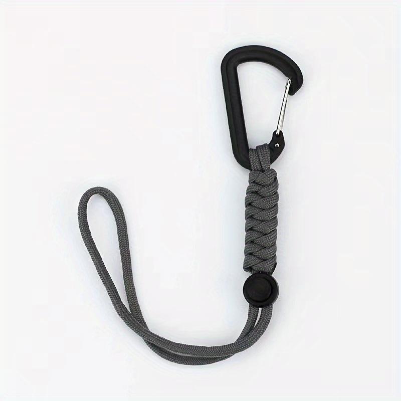 1/2/3counts Paracord Keychain, Anti-lost Rope, Backpack Anti-lost Rope, Outdoor Emergency Key Rope, Hook Carabiner For Leash, Sports & Outdoor Accessories