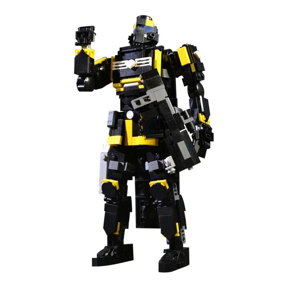 Gobricks MOC Helldivers 2 Super Destroyer Bricks Model EX Emancipator Exosuit Building Blocks Pelican-1 Shuttle DIY Assemble Toy