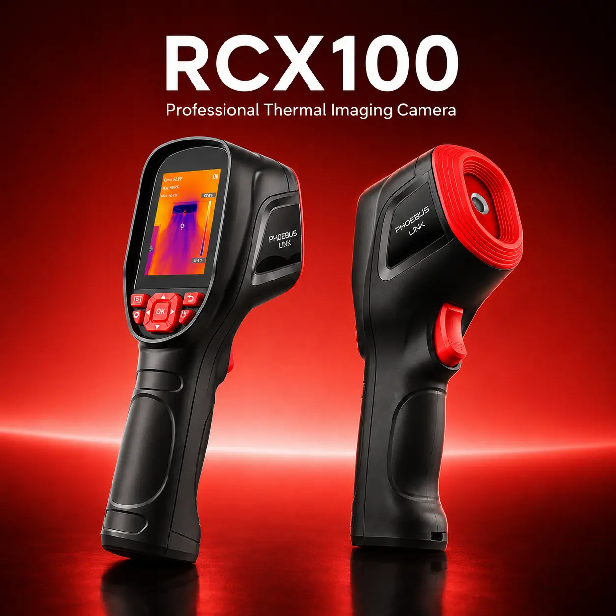 Thermal Imaging Camera 320x240 AI Super Resolution Handheld Infrared Imager for HVAC Electrical Auto Repair Home Inspection