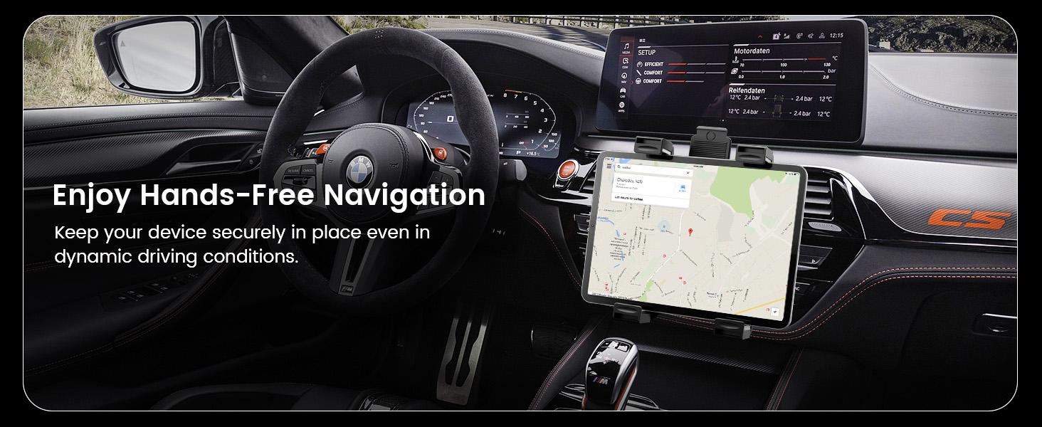 OHLPRO CD slot tablet holder for cars, universal 7-inch iPad car mount, adjustable CD player tablet holder for iPad mini, Air, Pro 11, Galaxy Tab, ideal for navigation and entertainment