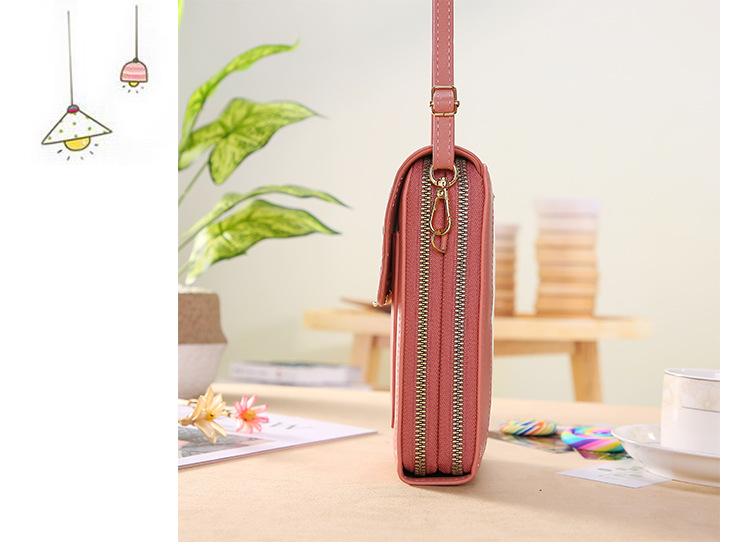 Touchscreen-compatible phone bag for women, cute small crossbody bag for holding mobile phones, fashionable key and coin purse, vertical style