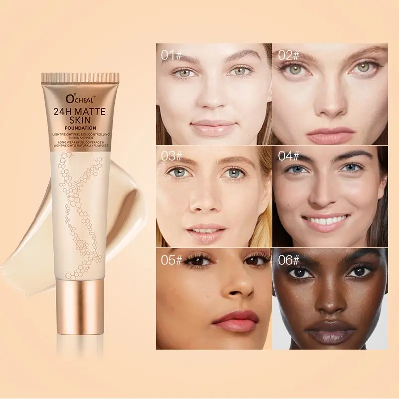 High Coverage Full- Coverage Foundation-Long-Lasting Waterproof & Buildable Formula with Smooth Texture, Natural Finish,  Beauty Editor Favorite, Easy Application with Brush or Beauty Blender,  Suitable for All Light Beige Types Including Dry
