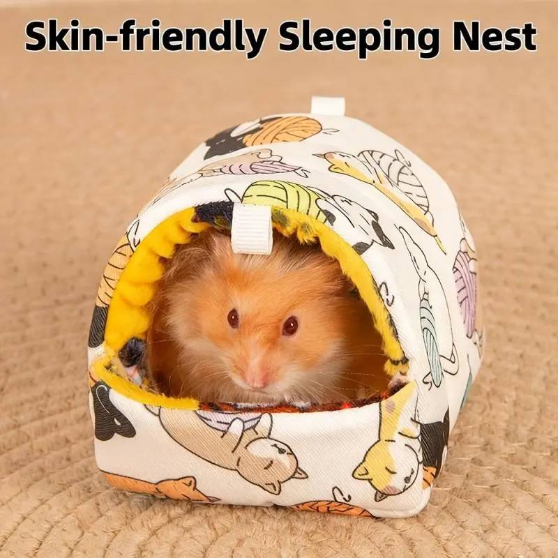 Small Animal Bed for Hamsters and Rabbits, Ideal for Chinchillas, Golden Bears, Sugar Gliders, Squirrels, Ferrets, Guinea Pigs, Parrots, Rodent Bed