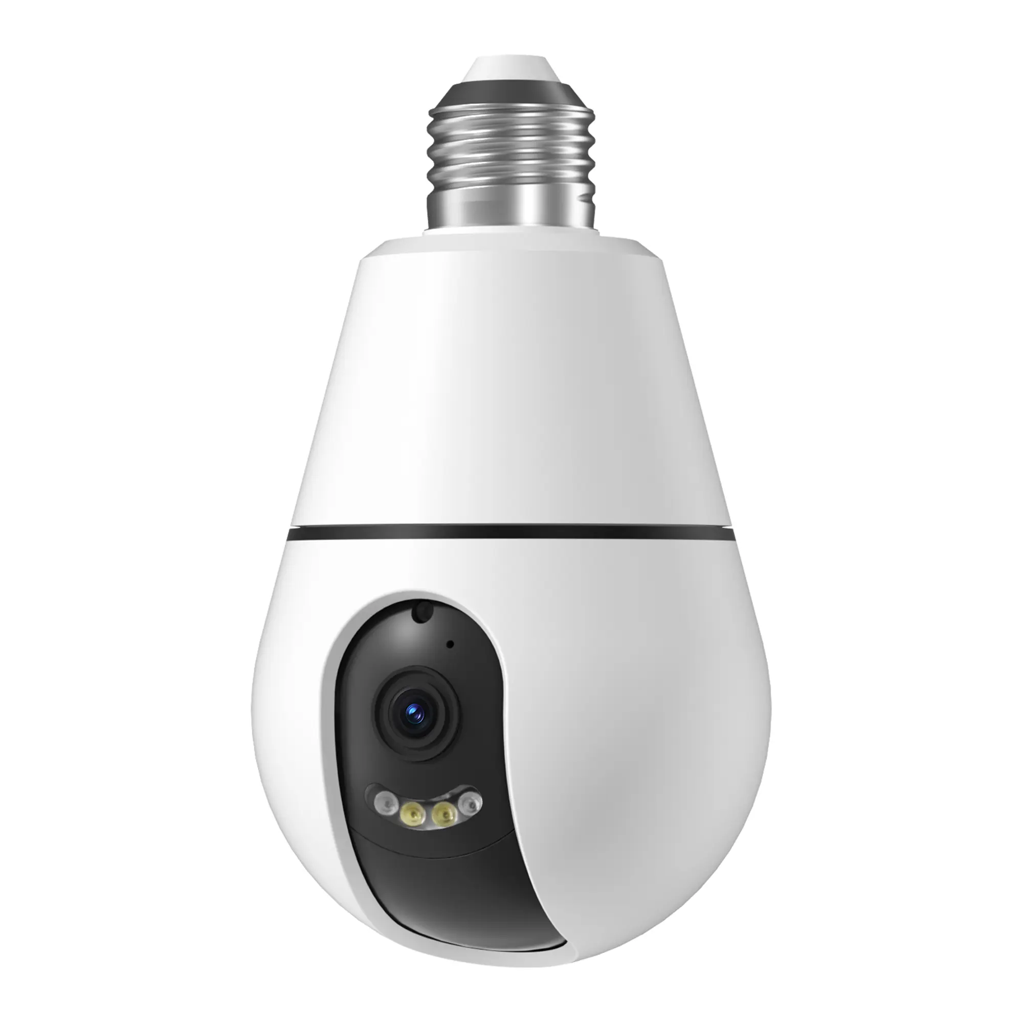 AI Detection 360 Degree HD CCTV Video Light Bulb E27 IP Wireless Mini Security Hidden Wifi Camera Card Ptz