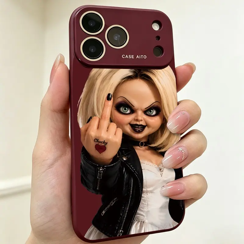 Premium Fashion Middle Finger Design iPhone Shockproof Protection Cover - Corner Protection, Stylish Large Display Window, Metallic-look Fluid Texture Coating - Compatible with iPhone 18/17/16/15/14/13/12 Pro Max Handheld Devices
