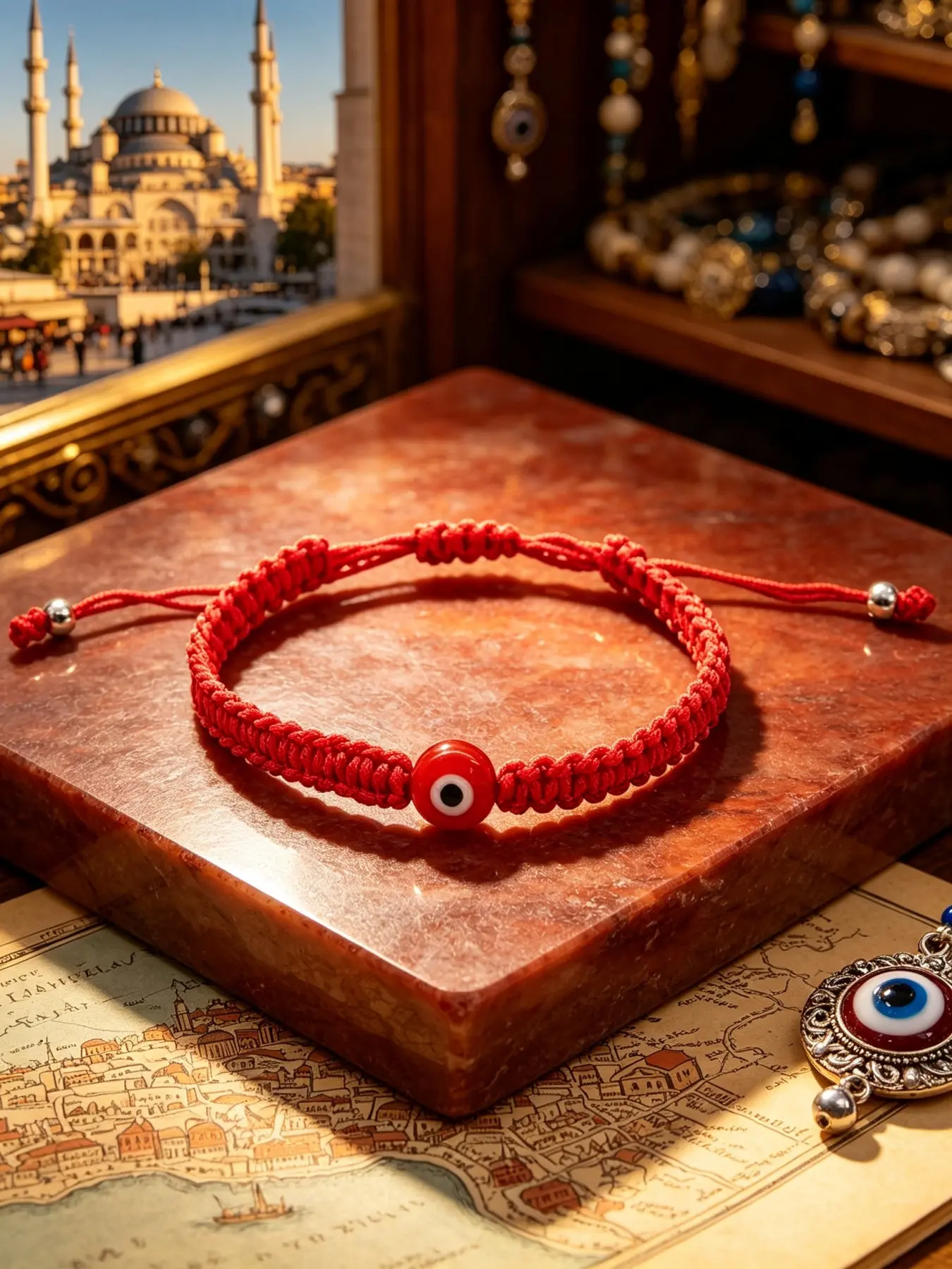 Hand-Woven String Evil Eye Bead Bracelet, Adjustable Pull-Closure Macrame Protection Wristband, Lightweight Unisex Stackable Jewelry For Women Men Teen, Suitable For Daily Life, Prayer Gathering, Holiday & Birthday Gifting, Braided Bracelets