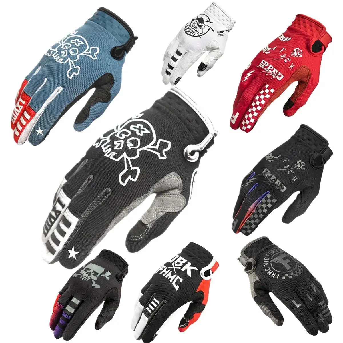 FH MX Gloves Touch Screen Motocross Glove Moto Riding Bike Gloves MTB Gloves Motorcycle Glove Off Road Sports Cycling Glove