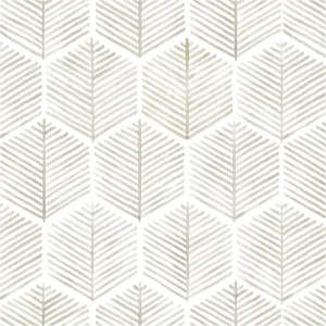 17.3''×78.8'' Peel and Stick Self Adhesive Wallpaper Boho Contact Paper Beige White Geometric Removable Decorative for Bedroom Bathroom Cabinets Vinyl Decor
