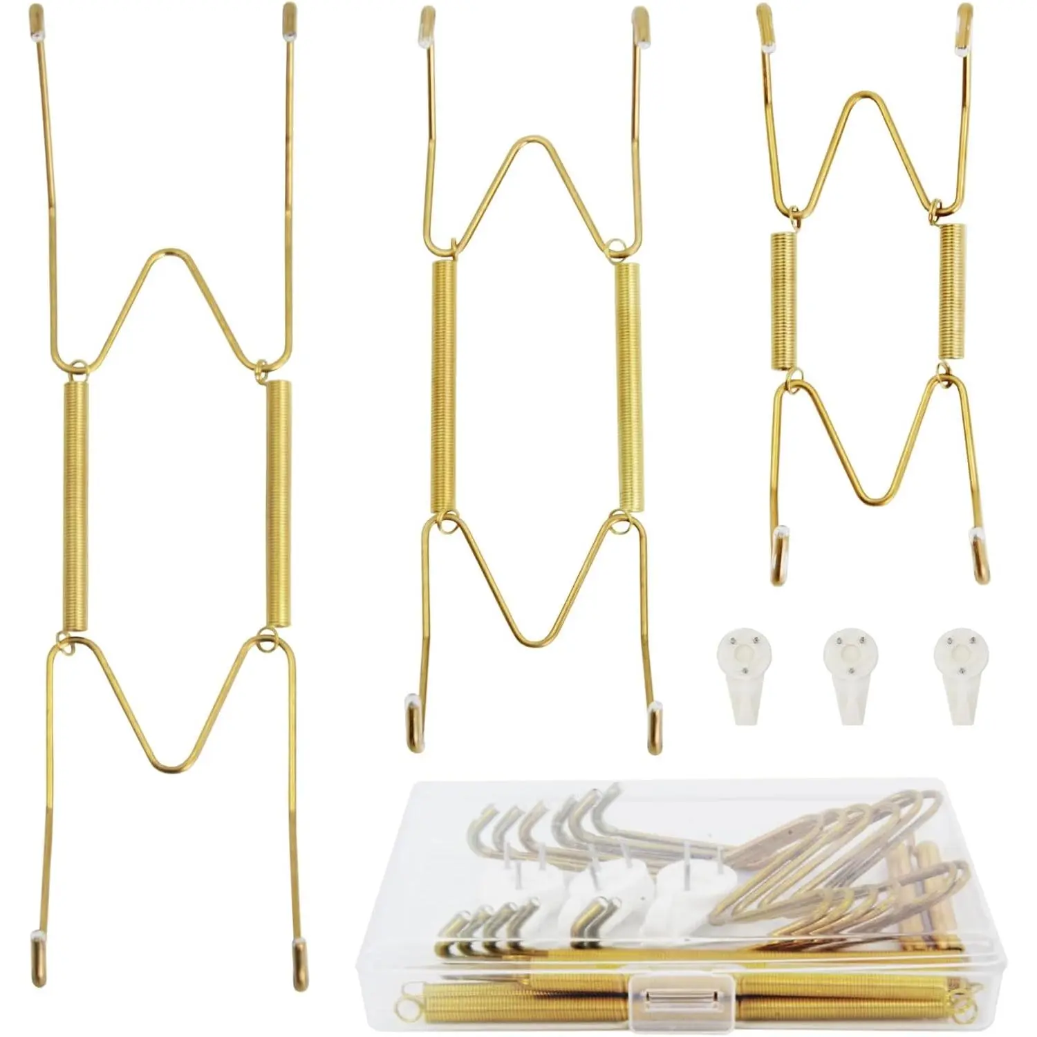 4/6/8 Inch Plate Hangers for The Wall Plate Hangers 3 Pack Plate Wall Hangers for Display Invisible Decorative Plate Hooks for  Stainless Steel