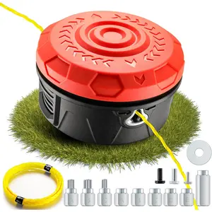 Upgraded Weed Eater ,Straight Shaft StringTrimmer ,Weed Wacker  for Echo,Stihl,,String Trimmer   with 14ft 095" Trimmer Line,11 Adapts,Tap & Go System (Orange)