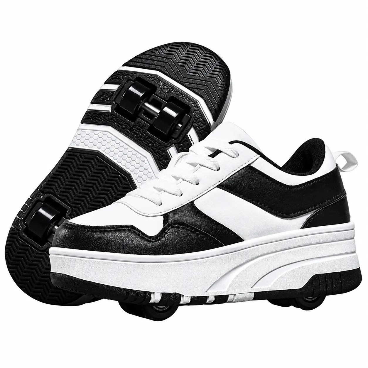 4 Wheel Roller Skates for Girls Boys Men Women Unisex Outdoor Fun Kids Trainers Light Up Wheels Adjustable Size Breathable Comfortable Fit
