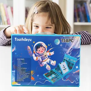 Teeny Baby-208pcs Super Large Art Set + Drawing Book, Perfect Gift for Kids, Colorful Art Supplies, Creative Art Kit