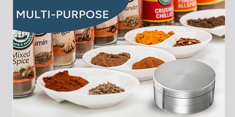 Multifunctional Spice and Herb Grinder - Round Metal Kitchen Gadget, Suitable for Christmas, Valentine's Day, Mother's Day - Ideal Gift Choice