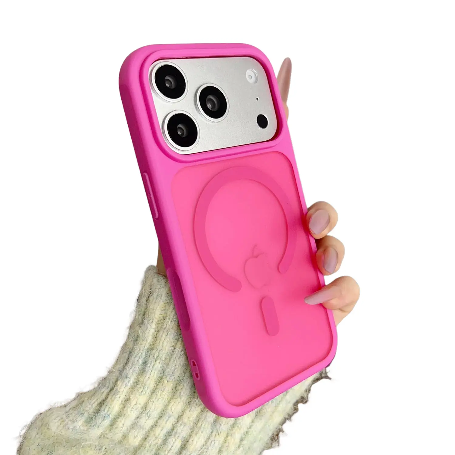 Magnetic Phone Case Compatible with iPhone 17 Pro Max/16/15/14/13/12, MagSafe Compatible, Military-Grade Shockproof Protective Case, Slim Matte Anti-Slip, Skin-Friendly Cover