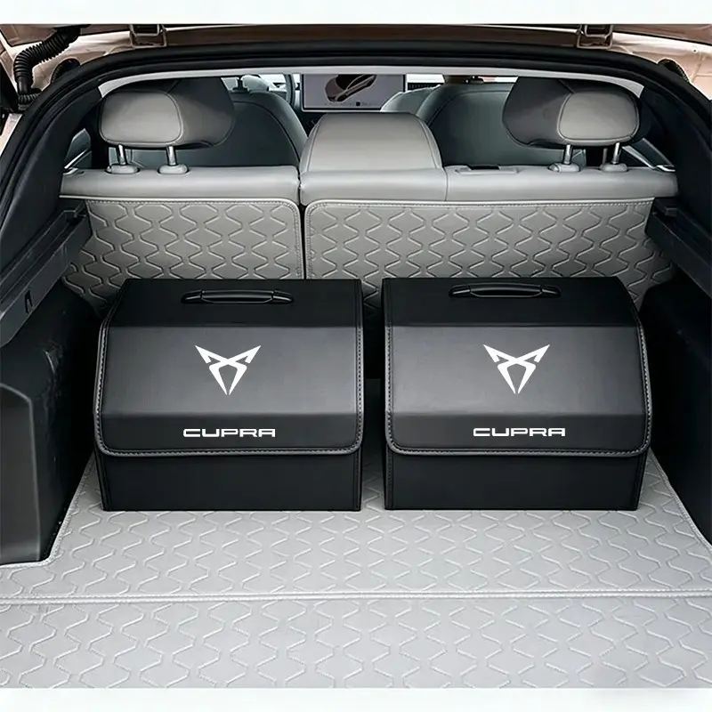 Car Trunk Organizer Box Large Capacity Folding Stowing Storage Bag For Seat Leon Mk3 Mk2 5f Ibiza 6j 6l Ateca Born FR Formentor Tarraco Altea E-Racer Tavascan Alhambra