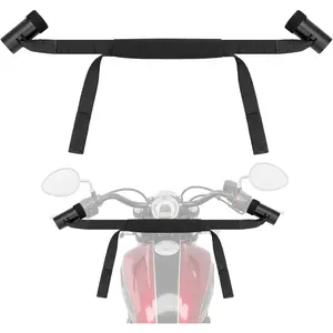 Handlebar Tie Down Straps for 32" Bars, Adjustable Bar Harness with Iron Cups, Transport Securing Strap for , Mopeds, Scooters & Bikes with Fairings