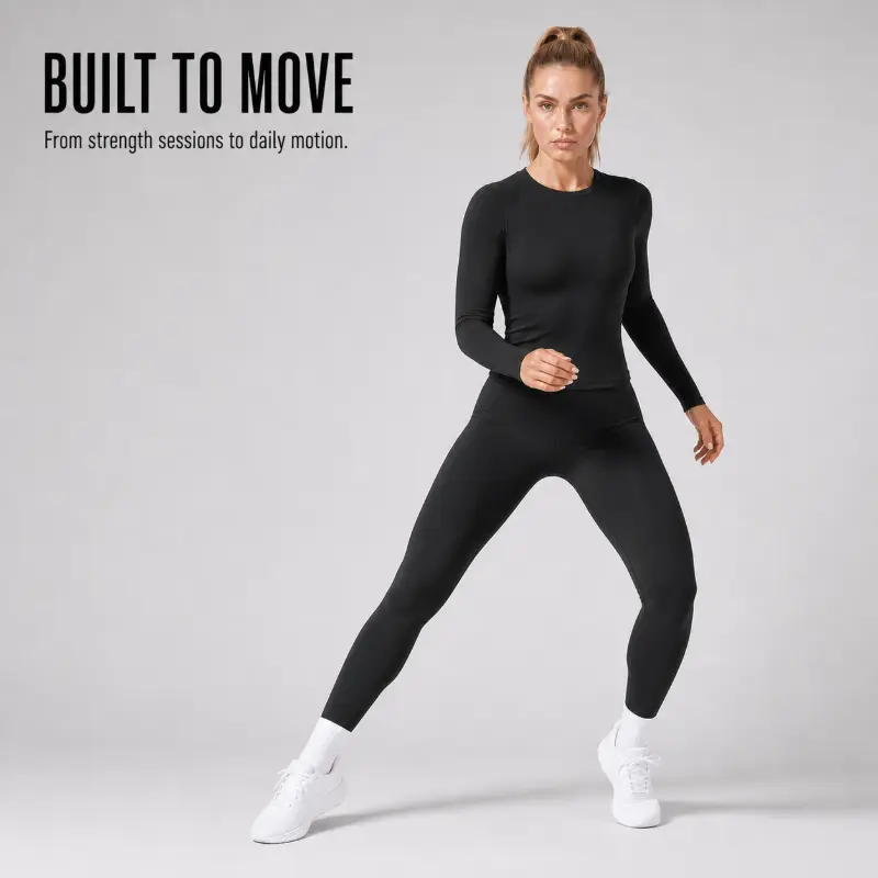 Women's Double Brushed Long Sleeve Workout Top, Slim Fit Quick Dry Yoga Shirt, Stretch Compression Training Tee, Soft Athletic Gym Activewear for Pilates, Running, Fitness, Cycling, Hiking, Sportswear, Outdoor Exercise, Fall/Winter, and Everyday Wear