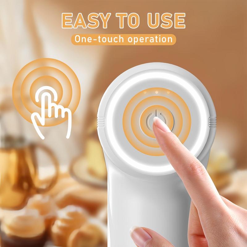USB Rechargeable Wireless Handheld Electric Egg Beater, 1 Count Multi-functional Whisk Mixer, Portable Kitchen Mixer, Compact, Easy-to-use, and Space-saving Kitchen Appliances