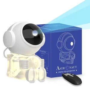 Astronaut Galaxy Projector, Star Projection Night Light, Nebula Ceiling LED Strip, Moon Lamp with Timer, Kids Room Decor, Christmas, Birthday, Valentine's Day