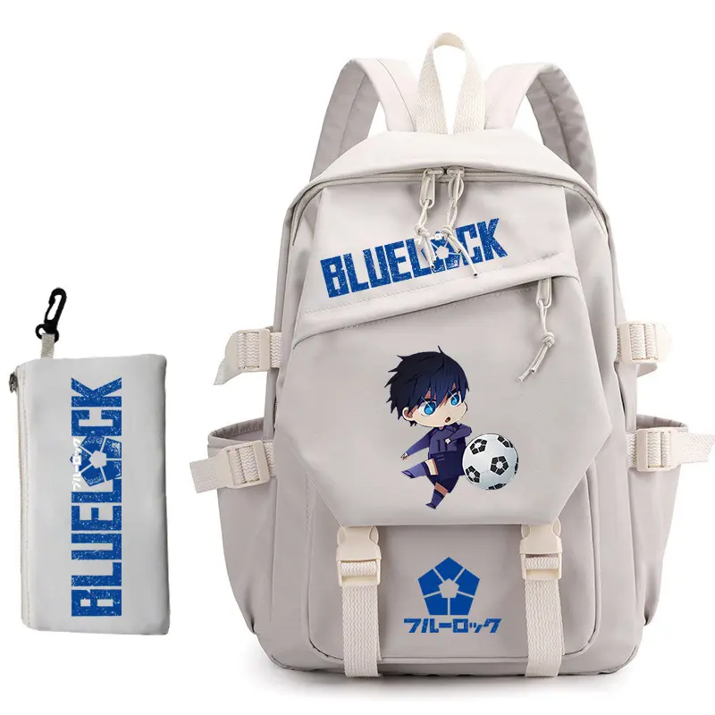 Unisex Anime Theme 2-Piece Multi-Function Backpack Set with Pencil Case - School Backpacks, Casual Wear, Trendy Look Leather Bag, Graphic Print Travel Bag, Prop 65 Safe