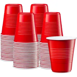[12 oz. - 40 Count Disposable Plastic Red Cups, Party Drinking Cups for Events and Everyday Use(Formerly Comfy Package)